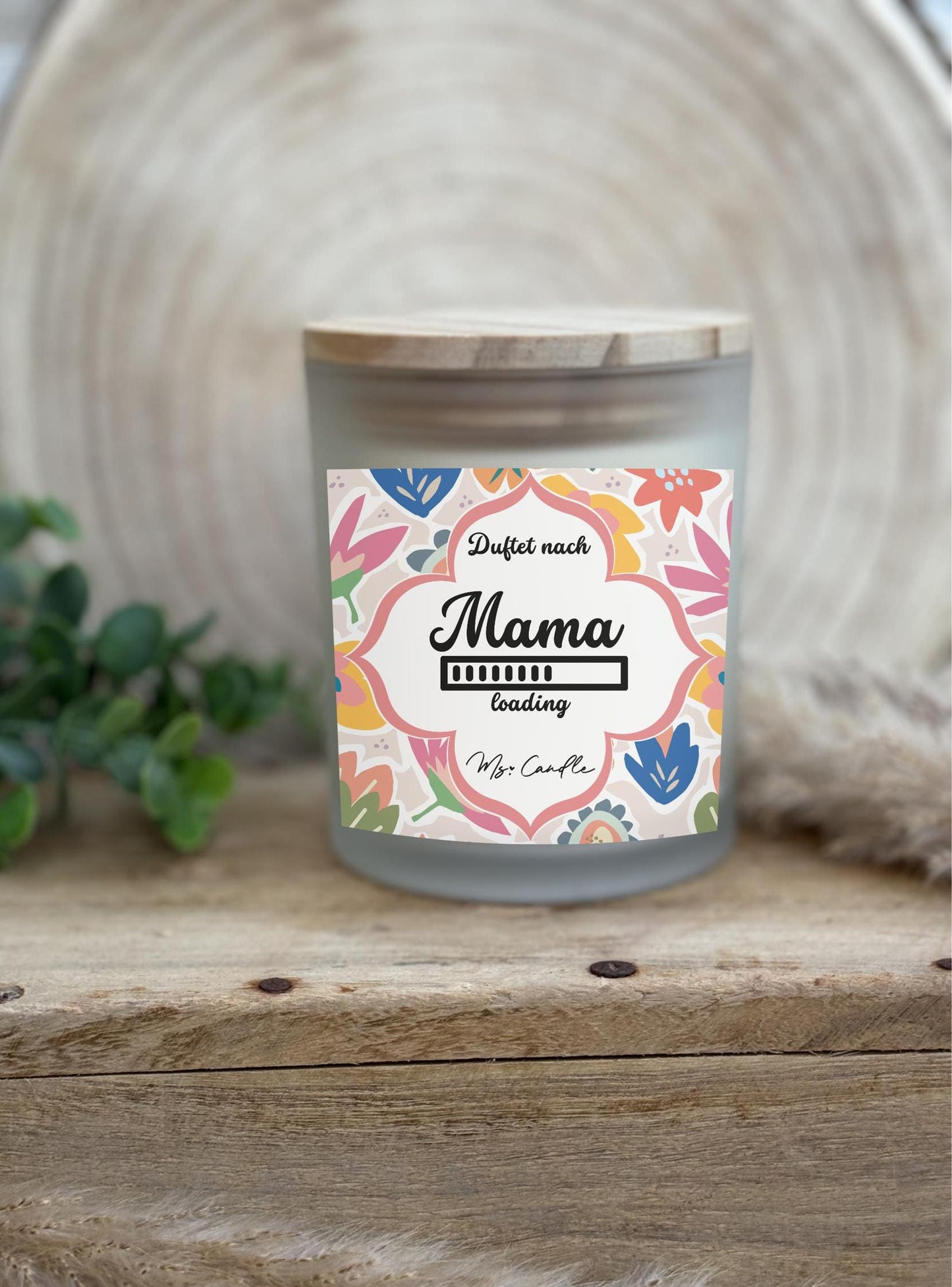Duftkerze mit Botschaft - Mama Loading