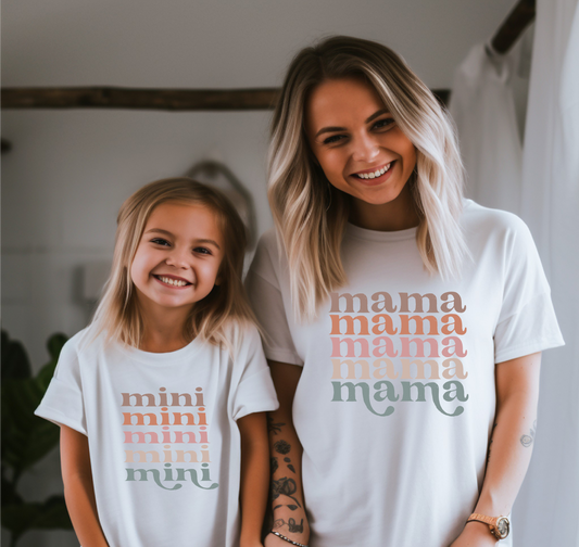 Bügelbild Mini - Mutter und Tochter
